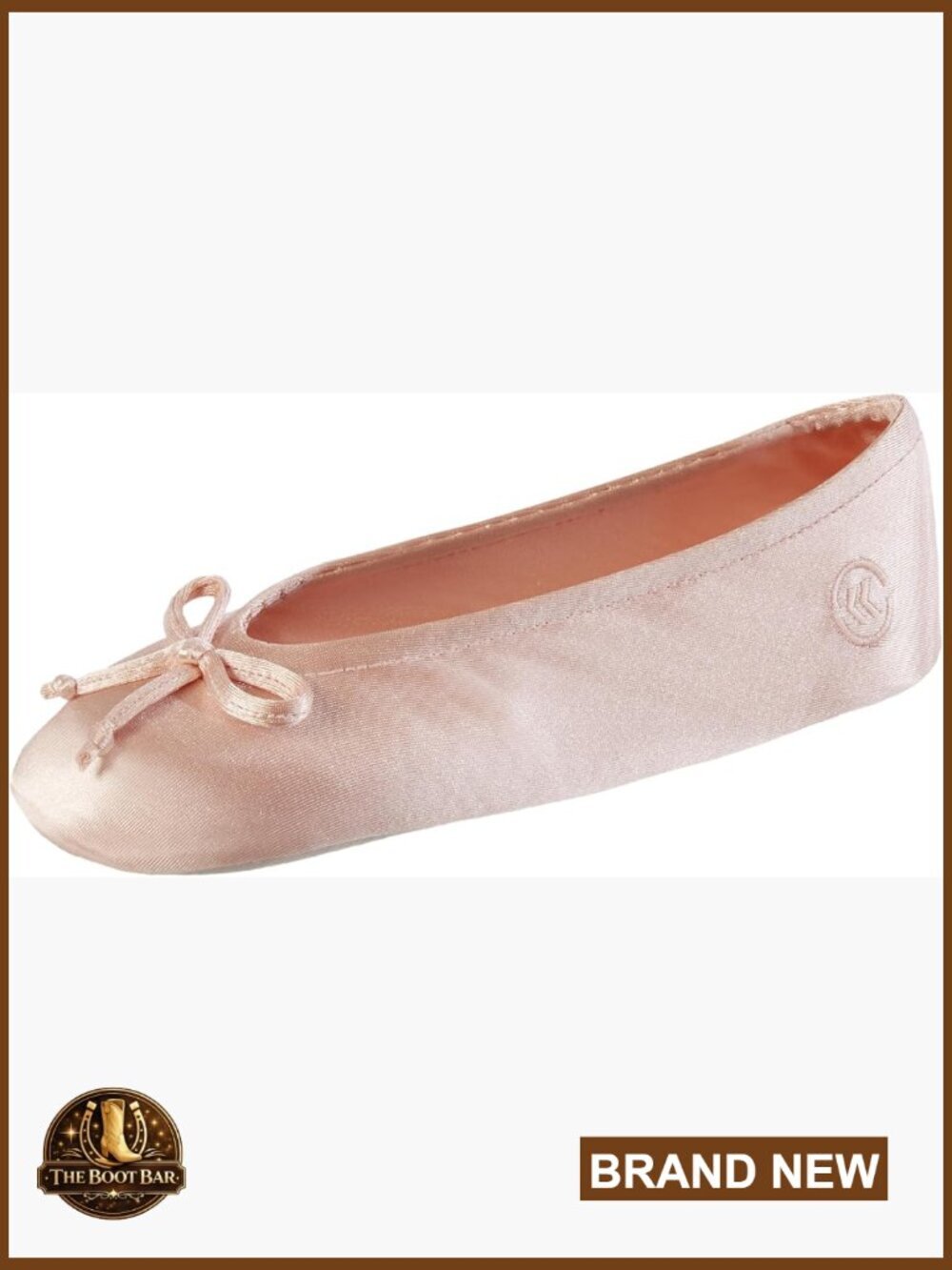 Women's Satin Ballerina Slippers with Bow, Suede Sole, Machine Washable
